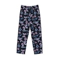 thumbnail image 4 of Easygdp Love Butterflies Men's Pajama Pant, Sleep Elastic Waistband Lounge Pants - X-Large, 4 of 9