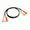 Black, variant on 3 FT 3 RCA To 3 RCA Composite Extension Audio Video AV Cable - Yellow Red White, High - quality Transmission