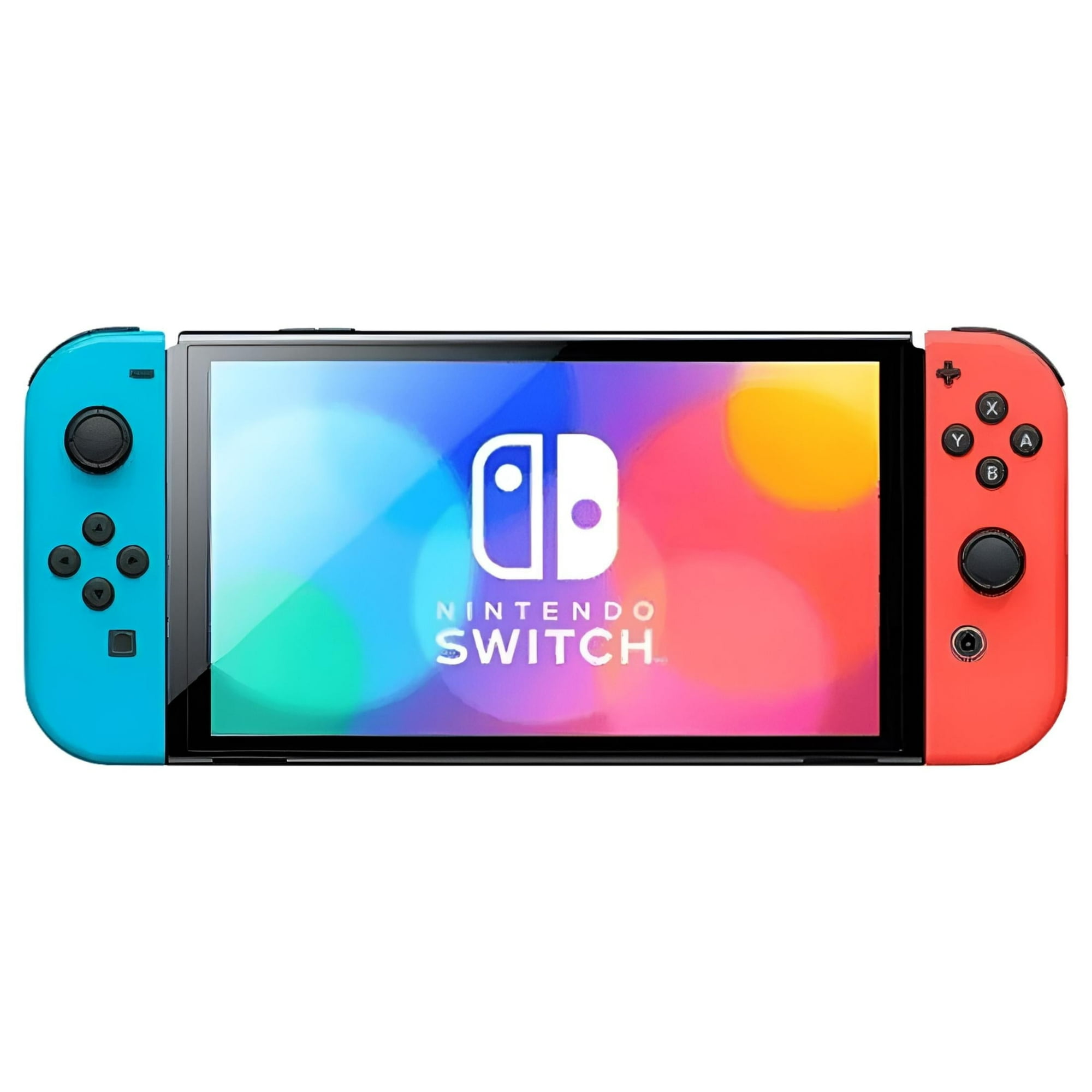 Nintendo Switch OLED (Sw Oled) Model w/ Neon Red & Neon Blue Joy