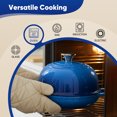 thumbnail image 3 of Daluvenix Enameled Cast Iron Dutch Oven for Sourdough Bread Baking, 4.5qt Cast Iron Bread Pot with Lid and Handles, Bread Dutch Oven, Blue, 3 of 8