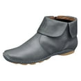 thumbnail image 2 of Women's Casual Flat Retro Zipper Boots Side Zipper Round Toe Shoe Boots, 2 of 4