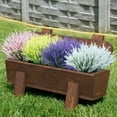 thumbnail image 7 of Artificial Lavender Bouquets, Artificial Plants Outdoor Hanging Planter,Faux Hanging Plants Flowers Basket, for Garden Pathway Front Porch Patio Weddings Decor, 7 of 7