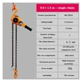thumbnail image 2 of 0.8tons -6 Tons Hand Lever Hoist, Small Lifting Inverted Chain Hand Hoist, Crane Manual Hand Plate Tensioner Tensioner ,Excellent Towing Capacity, 2 of 7