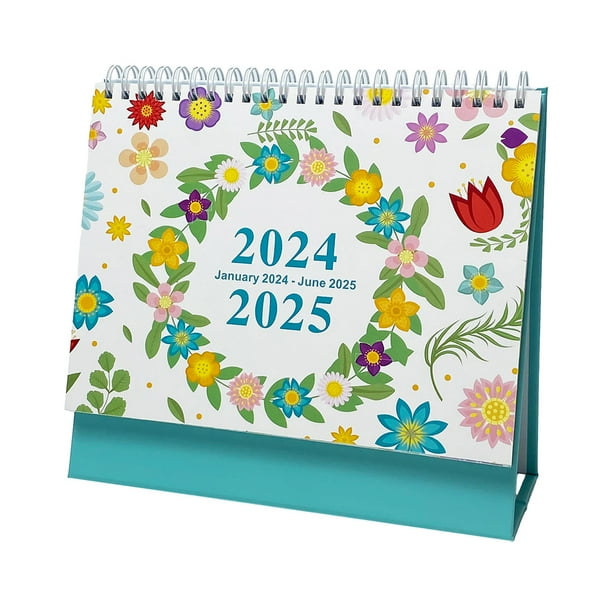 Desk Calendar 20242025, Monthly Desktop Calendar, Standing Flip