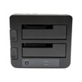 thumbnail image 3 of StarTech.com Dual-Bay USB 3.0 eSATA to SATA Hard Drive Docking Station, USB Hard Drive Dock, External 2.53.5 SATA IIIIII, SSDHDD Docking Station, Hot-Swap Hard Drive Bays - Top-Loading - Storage controller - 2.5", 3.5" - SATA 6Gb/s - eSATA 6Gb/s, USB 3.0 - black - for P/N: SVA12M5NA, 3 of 4