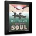 thumbnail image 1 of JMB Designs 18x24 Black Modern Framed Museum Art Print Titled - Quiet Mind, 1 of 5