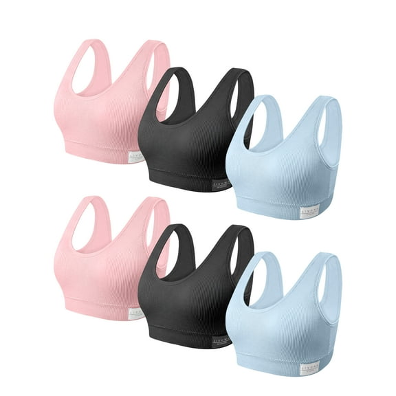 Livona Training Bras for Girls-Sports Bra, Fitness Bra, Padded Everyday Bra Bralette,Crop Cami Tank Top (6-14)