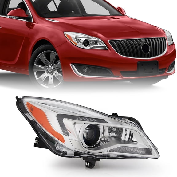 2014-2017 Buick Regal (HID/Xenon) Projector Headlights Headlamps Passenger Side