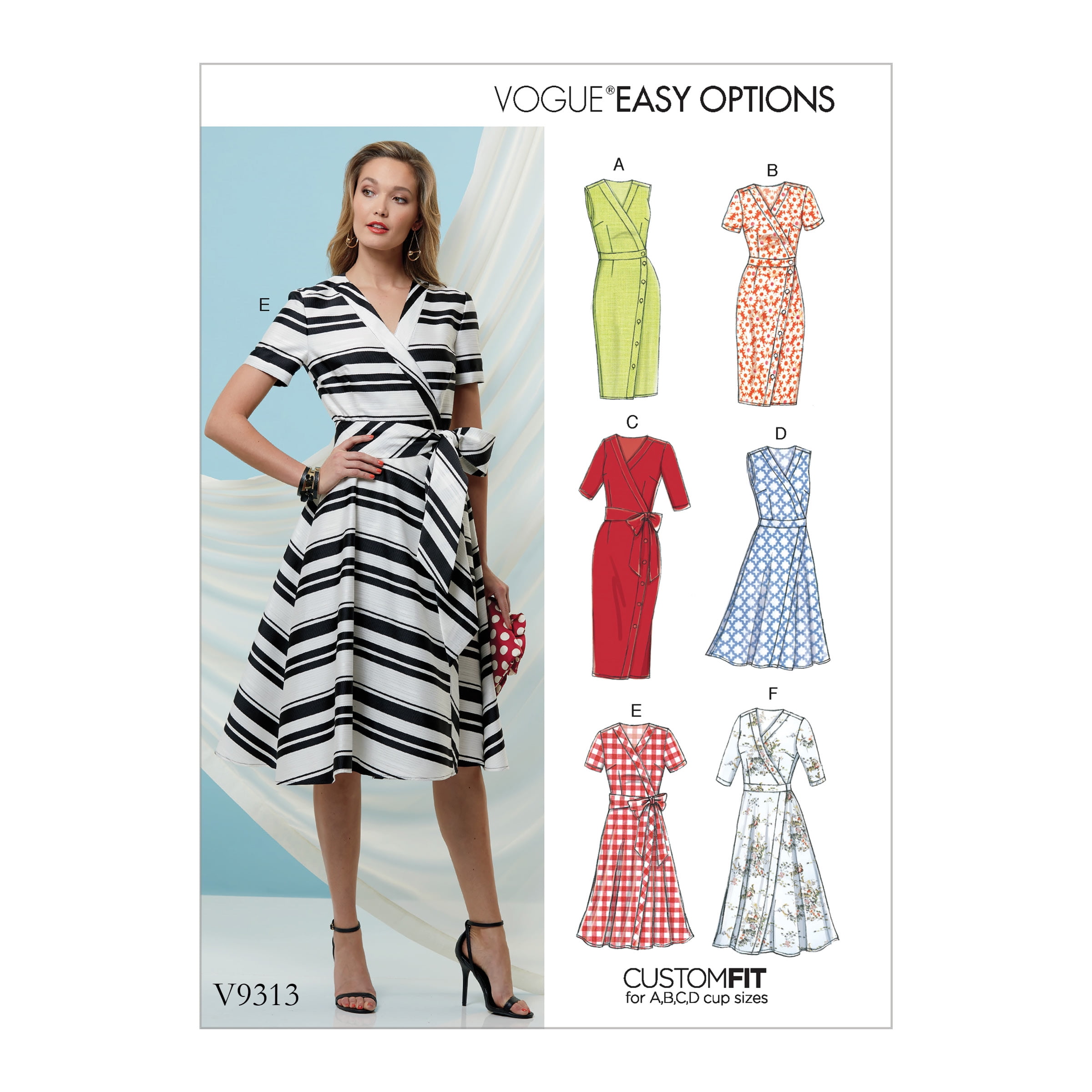 Vogue Patterns Sewing Pattern Misses' Dress and Sash1416182022