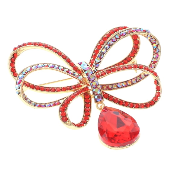 Crystal Flower Brooch