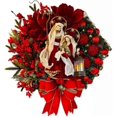 thumbnail image 1 of Christmas Wreaths Front Door Hanging Berry Garland Xmas Jesus Wreath Decorations 25x22cm1pcs), 1 of 5