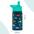 thumbnail image 6 of Wildkin Kids 14 oz Stainless Steel Water Bottle (Jurassic Dinosaurs), 6 of 7