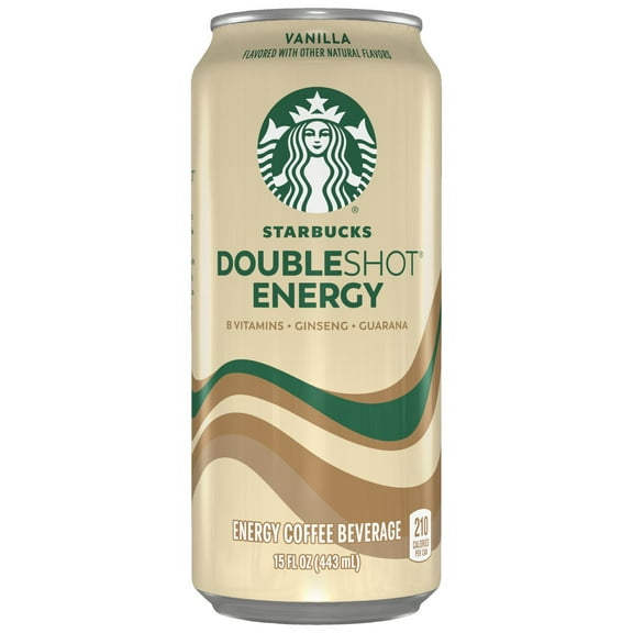 2 Pack - Starbucks Doubleshot Energy Coffee Beverage Vanilla 15 oz Package May Vary