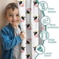 thumbnail image 3 of Blackout Kids Curtains,White Cow Head Pattern Childrens Insulated Curtains Set Of 2,Bedroom Essentials,Toddler Room Decor 52x63in(132x160cm), 3 of 5