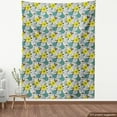 thumbnail image 4 of Ambesonne Yellow and Gray Fabric by the Yard Upholstery, Antique Flowers Art, 3 Yards, Lavender Blue Dark Taupe, 4 of 5