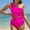 B258 Hot Pink women swimsuit clearance under $5, variant on Women Swimsuit under $5! Xqxayjr Women One Shoulder Tummy Control Swimsuits One Piece Slimming Modest Bathing Suit Mesh Double Strap Swim Suits Swimwear