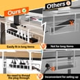 thumbnail image 2 of Bandeja de gestión de cables Xpatee, paquete de 2, para debajo del escritorio, 31.4 pulgadas, blanca, 2 of 6