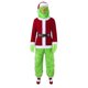 thumbnail image 1 of Ropa navideña Dios friki de la Navidad roba piel verde monstruo máscara de Grinch tocado ropa de fiesta, 1 of 5