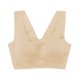 thumbnail image 4 of Gibobby Sujetador de libros Ropa interior sin costuras en la espalda para mujer, chaleco deportivo, sujetador de talla grande para dormir a de golpes(Beige,7XG), 4 of 5