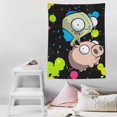 thumbnail image 5 of Invader Zim Pig Cartoon Tapestry Luxury Wall Hanging Tapestries Decoration For Living Room Bedroom Dormitory Mural Blanket Wall Art Tapestry, 5 of 8