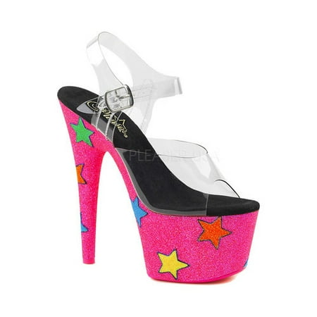 - Women's Pleaser Adore 708UVG Ankle-Strap Platform Sandal