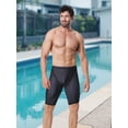 thumbnail image 7 of K898 Men's Swim Jammers UPF50+, Swim Training Printed Jammer Swimsuit Endurance Compression for Men (Geometry Strip, M), 7 of 7