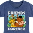thumbnail image 3 of The Lion King - Simba Pumbaa, & Timon - Best Friends - Toddler & Youth Girls Short Sleeve Graphic T-Shirt, 3 of 5