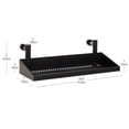 thumbnail image 3 of Mind Reader Hanging Cubicle Shelf, Metal Storage Organizer for Office or Home, 20.25"L x 7"W, Black, 3 of 6