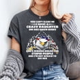 thumbnail image 3 of Eagle You Can't Scare Me I Have A Crazy Daughter She Has T-Shirt, Men's And Women's Graphic Tee 100% Cotton by TBun, Full Sizes S-5XL, 3 of 5
