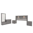 thumbnail image 2 of Recamara Kessa Muebles  Valentina King Size 5 piezas Gris, 2 of 17
