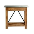 thumbnail image 3 of Alaterre Millwork 30" Wood and Zinc Metal Console/Media Table with Two Drawers, 3 of 8