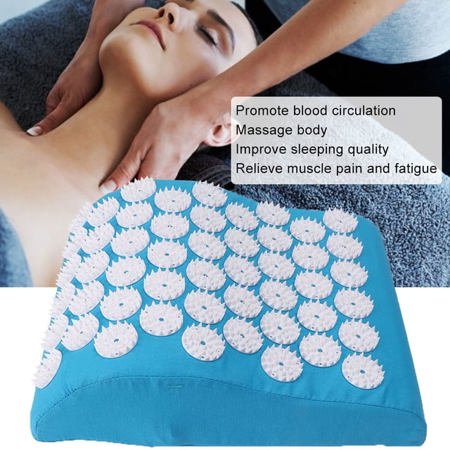 Estera de Acupuntura, Almohada de Acupuntura, Cojín de Masaje, Almohada Para Dolor Muscular, Alivio del Dolor de Cabeza, Circulación Sanguínea, Estera de Acupresión y Juego de