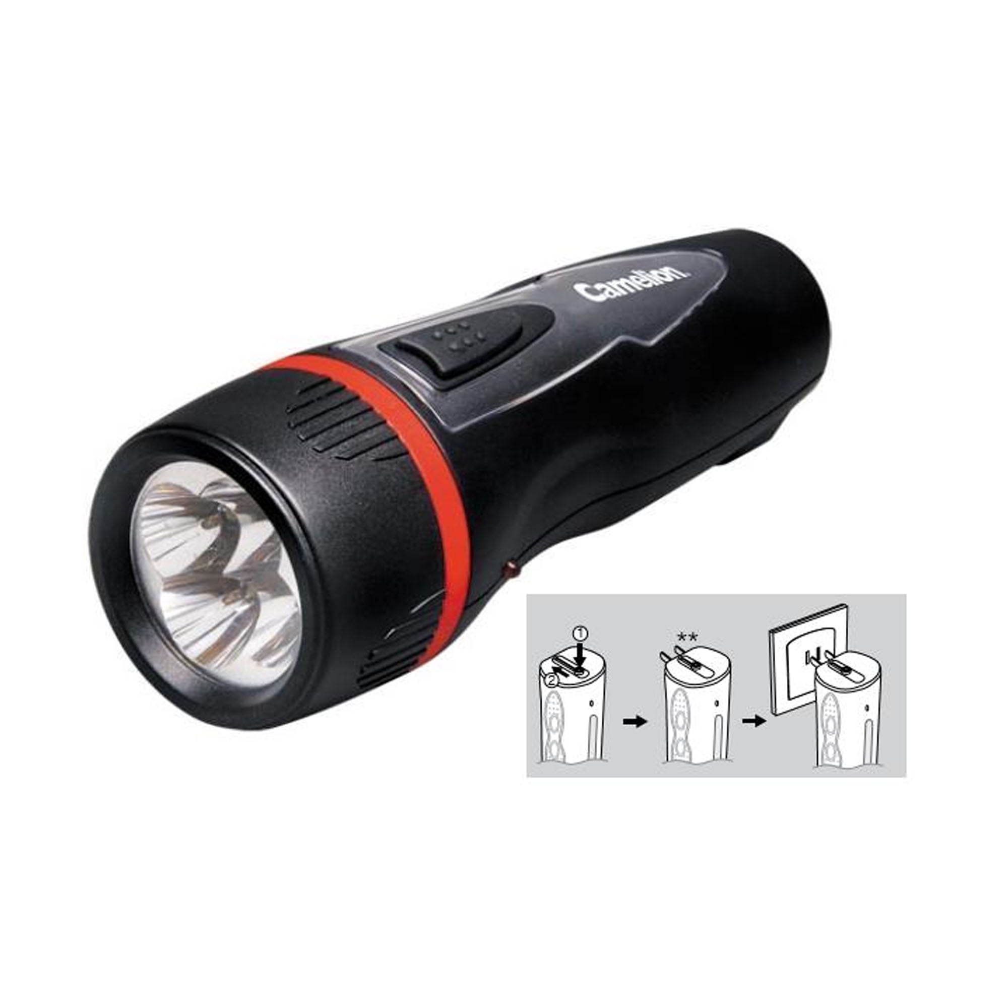 4 LED Rechargeable PlugIn Emergency Ready Flashlight Walmart Canada