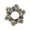 Multicolor A, variant on Christmas Candle Ring Wreath, 7.9" Mini Table Wreath with Pine Cones Berries for Pillar Candles & Home Decor