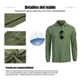 thumbnail image 4 of Camisa Polo Manga Larga Playera Casual Táctica Militar, 4 of 8