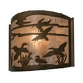 thumbnail image 4 of Meyda Tiffany 211787 Ducks In Flight 10" Tall Wall Sconce - Copper, 4 of 6