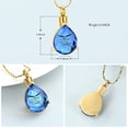 thumbnail image 2 of Crystal Teardrop Urn Necklace for Ashes Cremation Jewelry for Ashes Pendant for Women Men Keepsake Urn Memorial Ash Jewelry, 2 of 6
