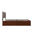 thumbnail image 6 of AFI Tahoe Wood Queen Platform Bed with Footboard and Twin XL Trundle in Walnut, 6 of 6
