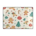 thumbnail image 3 of Gingerbread Man Element Design 63''x48'' Plush Memory Foam Bath Mat, Soft, Absorbent, Non Slip, Durable, 3 of 7