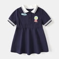 thumbnail image 5 of Curuila Toddler Kids Girls School Dress Short Sleeve Graphic Print Lapel Button Down Summer Comfort Dresses Size 2-3 Years, 5 of 5