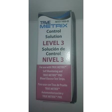 - Control Solution Level 3 for TRUE Metrix Meter (1 Each)