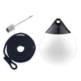 thumbnail image 4 of jinwen Boat Ball Dock Round with Inflatable Pin and Rope Protection Mooring Buoy Anchor White w Black Rope, 4 of 9