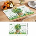 thumbnail image 6 of Happy St. Patrick's Day Placemats Set of 12, Watercolor Spring Green Lucky Shamrock Vase Non-Slip Place Mats Washable Table Mats for Kitchen Dining Table Decorations Indoor/Outdoor, 6 of 9