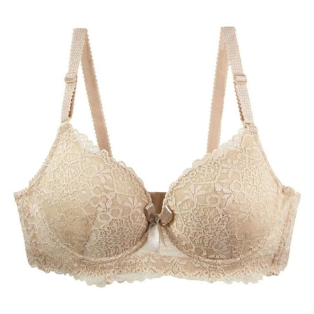 Summer Savings Akafmk Plus Size Womens Bras  Push Up Bras for Women  Women Lingerie Set Sexy Lace Sling Bra Summer Thin Lingerie Underwear Beige XXXL
