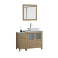 thumbnail image 6 of Vanity Art 42" Single Sink Freestanding Bathroom Vanity Set with Engineered Marble Top and Mirror, 6 of 9