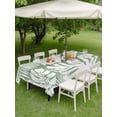 thumbnail image 4 of Outdoor Tablecloths with Umbrella Hole & Zipper, Palm Tree Monstera Tablecloth Rectangle 60x84 Inch, Sage Green White Leaf Boho Botanical Waterproof Table Cloth, Patio/Pool/Picnic Table Covers, 4 of 8