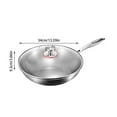 thumbnail image 3 of Clearance！ High-End TI Titanium Frying Pan No Lid 36cm C, TI Titanium Wok Pure Titanium Non Coated Non Stick Frying Pan With Fish Scale Pattern Compatible With Induction Cooker for Home Cooking, 3 of 9