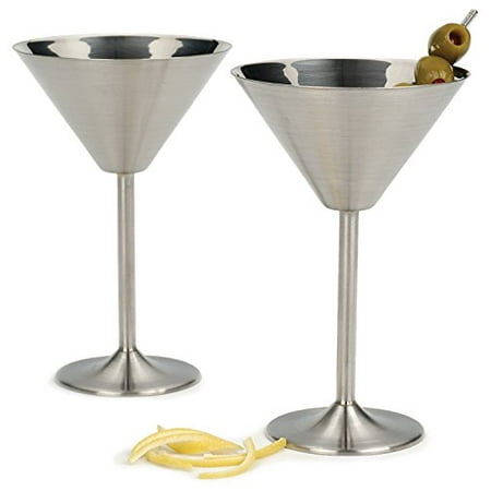 

RSVP Endurance Stainless Steel Martini Glasses Set of 2