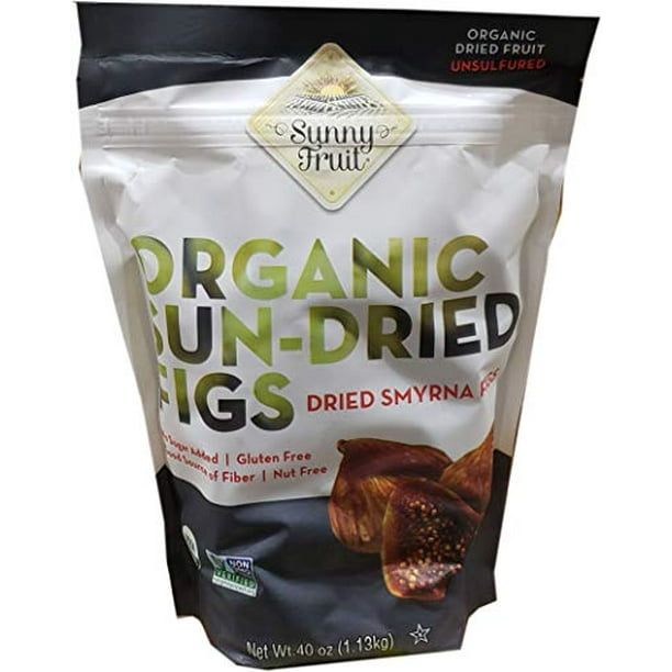 Sunny Fruit Organic SunDried Figs, 40 oz