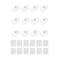 thumbnail image 1 of 12 ruedas autoadhesivas, mini ruedas giratorias, pasta de acero inoxidable, rueda universal, rotación de 360 grados, polea adhesiva, color blanco, 1 of 5